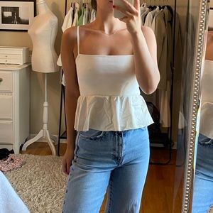 Zara bow back top